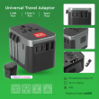 WAVE Universal Travel Adapter with Dual USB + 3 Type-C