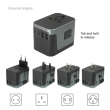 WAVE Universal Travel Adapter with Dual USB + 3 Type-C