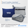 TRAVESOFT Travel Blanket with Frosted Ziplock bag