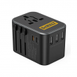 BOOST Universal Travel Adapter with PD Quick Charge + 3 USB + Dual Type-C